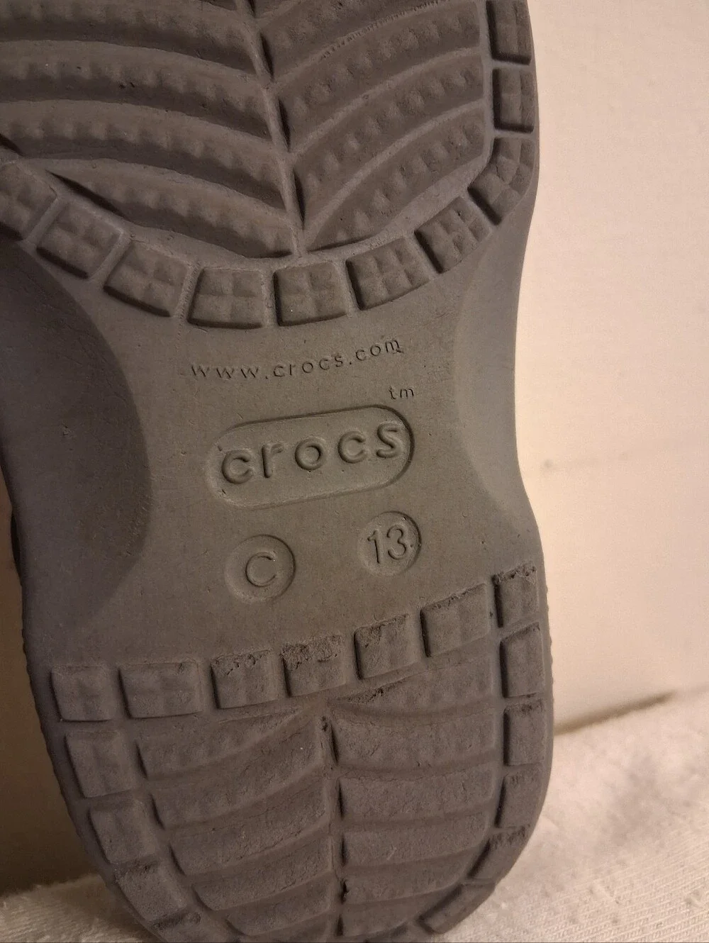 Kids Gray Lined Clog Shoes size C13